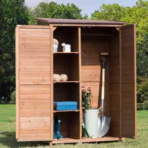 농기구 보관함 조립식 창고 야외 원목 수납장 수납함