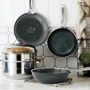 [에지리] IH 통3중 인덕션 스텐큐브G 프라이팬 궁중팬 멀티팬 아시아팟 모음전