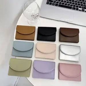 베이직 라운드 아코디언 3단 반지갑 미니지갑 9color 여자카드지갑 여성반지갑 남자반지갑