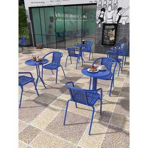 4컬러 야외용 테라스 테이블 의자 제품 정원 카페 세트 탁자