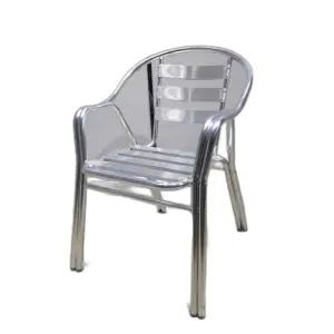 두줄 스텐리스 알루미늄 야외 의자 테라스 발코니 카페 제품 4개