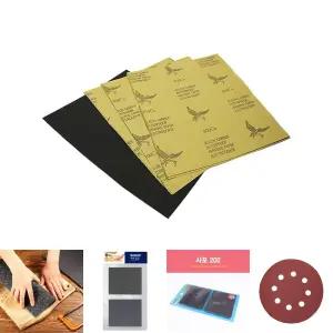 목재 페인트 벗기기 종이 사포 10매/사각/석재/미술/수업/고급/공작/공예/마감용/마무리/목공/연마/페이퍼