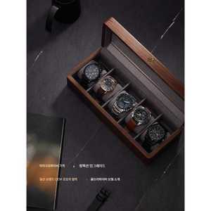 고급 원목 시계 자리 보관함 애플워치 수납 시간 케이스 시계 손목시계 작은 스마트 시계 베개 제품 상자