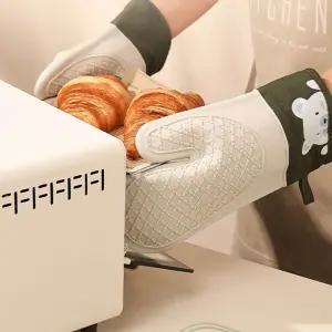 열차단 실리콘 오븐 주방 냄비 요리 장갑 2p/학원/제과/제빵/식당/가정/급식실/어린이집/유치원/학교