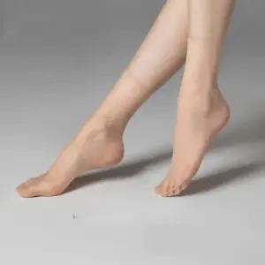 여성 초박형 여름 스타킹 양말 발끝투명 올풀림방지 살색