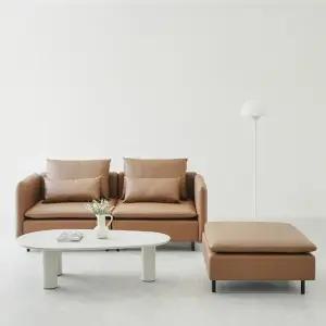 모디프 가죽 모듈소파 3인 + 스툴 DF926439