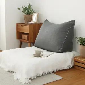 국산 시리얼 삼각 등받이 쿠션(솜포함)소형 중형 대형 등쿠션/쇼파 침대 허리 좌식 다리 베개