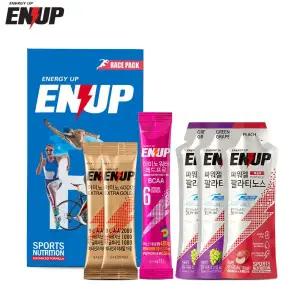 [취미/스포츠]엔업 레이스팩 자전거 파워젤 에너지젤 아미노산 BCAA 아르기닌 러닝 마라톤 보충제 러너