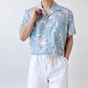 휴양지 바캉스 여행 오버핏 남자비치룩 반팔남방 셔츠