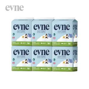 [킨도][이브네] 코트니 순면감촉 생리대 중형 16Px6팩
