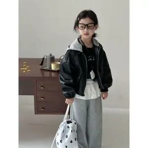 [삐삐네옷가게]여아 키즈 시크라이더 탈부착 후드 자켓