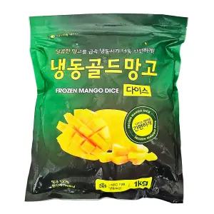 농성원 냉동 골드 망고 청크 5kg( 1kg x 5팩) / 다이스컷