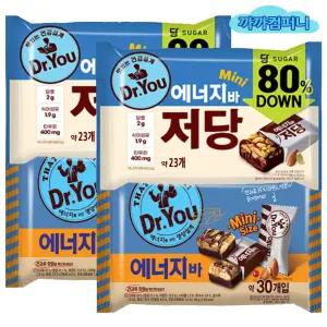 닥터유 에너지바 미니(30입)310gx2봉+에너지바 저당 미니(23입)324gx2봉