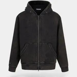 [비르반테](강남점)가먼트워싱 투웨이 레이어드 후드 집업 - 차콜