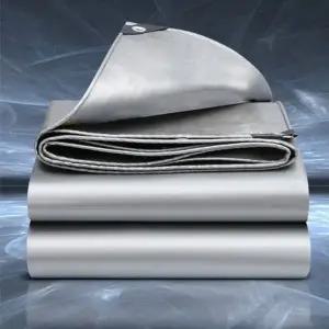 아웃도어 타포린 방수 천막 덮개 비닐포 실버 5x6M-WFG7JSX