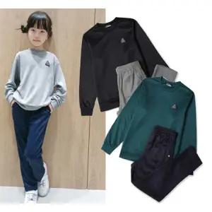 [롯데백화점]블랙야크 키즈 공용 신축성좋은 데일리상하복세트 O빌레이니트맨투맨세트 [1BKSEFU904]