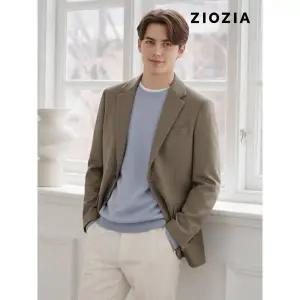 [지오지아] 멜란지 베이지 캐주얼 셋업 자켓 S (AAD4KG1603_BE)