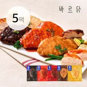 셀렉트밀 소스 닭가슴살 5종 혼합 세트 (총 5팩)
