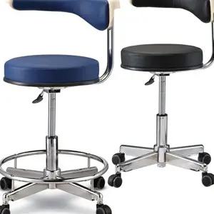 진료용 용의자 바퀴형 등받이 병원 이동식 의자 신형 진료 가죽 실습실 클리닉 진찰용 수술실 검사실 접수