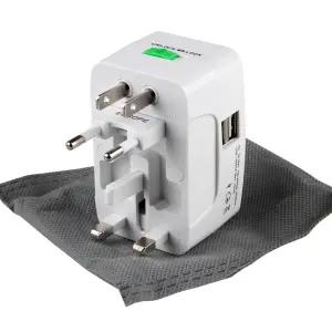 여행용 멀티어댑터 USB 2구 멀티 플러그 충전기 콘센트 유럽 일본 동남아 중국 베트남 태국 미국 대만 마카오