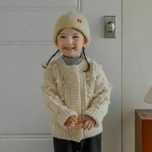 [보리보리/해피프린스]보보 니트 아기 가디건