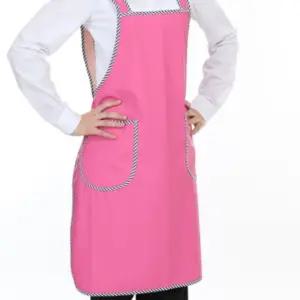 핑크 단면 방수앞치마 H형앞치마 우레탄 비닐앞치마 정육점용앞치마 수산용앞치마 식당용앞치마