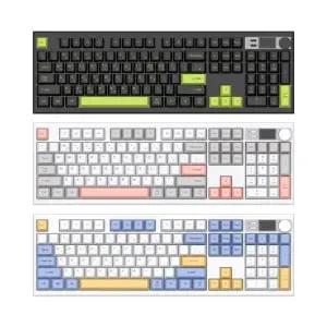 장패드준다 앱코 AS104 오피스네비게이터 3모드 기계식 키보드 블루레몬 조약돌 슈팅스타축