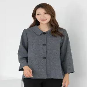 [모슬린]엄마옷 카라 A라인 정장 자켓 510FGH005 마담중년여성빅사이즈50대60대