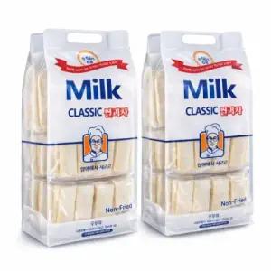 밀크 클래식 쌀과자 우유맛 720g x2세트 (총 156개입)낱개포장 / 대용량 세트 간식