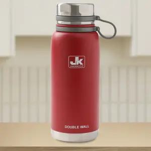 로랑마켓 이중스텐 보온병 레드 1.5L 식사 휴대 차