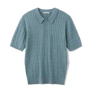 [엠엔씨][MNC] 케이블 카라넥 반팔니트 (MDBT777WS)