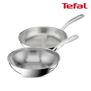 테팔 인덕션 SS 퍼펙트 레지스트 2종(후라이팬28+웍28)