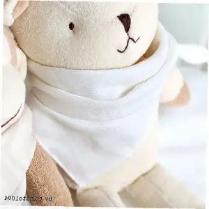 오가닉 곰돌이 인형 신생아 면 손수건 자수 아기용품 출산준비 육아필수템 속싸개