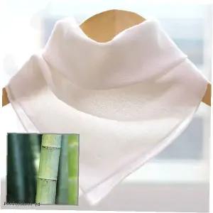 대나무 여성 손수건 엠보 패턴 부드러운 천연 소재 흡수력 휴대용 화이트 용