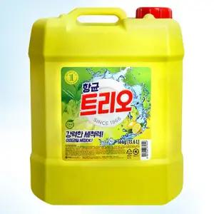 (용량 14kg) 쿨샵 애경 트리오 말통 14kg 업소 대용량 주방세제/주방/세제/리필/친환경/항균/퐁퐁/설거지