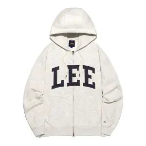 매장정품 LEE 데님 아플리케 후드 집업 오트밀 LE2503HZ02OT 195935