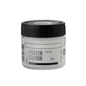 (흰색) 신한포스터칼라 전문 100ml/화방용품/포스터칼라대용량/학생용/튜브형/미술/물감/전문가용