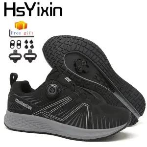 자전거신발 야외 산악 사이클링 신발 자전거 스피드 스니커즈 남성용 플랫 MTB 부츠 클립 등나무 라이딩