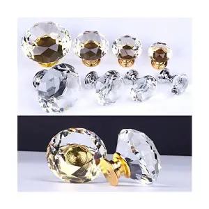 고급 크리스탈 다이아 손잡이 문 가구 서랍 찬장 문고리 싱크대 큐빅 골드 실버