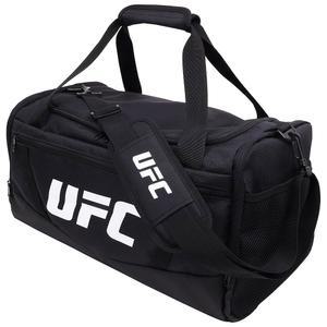 UFC 짐 가방, 18인치 캐리 온 미디엄 트래블 더플 백, 신발 수납 공간, MMA 운동 기구 및 스포츠 액세서리, 블랙