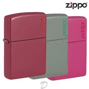 지포라이터 클래식 Zippo Logo 브릭 / 핑크 / 세이지 ZL