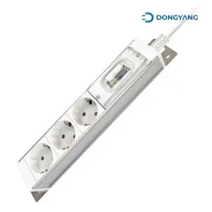 동양 애니탭 알루미늄 고용량 멀티탭 20A 3구 1.5m/누전/차단/과부하/에어컨/전용/고전력/고전압/스위치