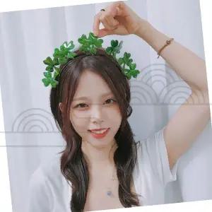 클로버 머리띠 파티 소품 헤어밴드 이벤트 촬영 액세서리