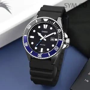 [카시오] MDV-107-1A2 흑새치 배트맨 콤비 다이버 스포츠 남자 우레탄 시계 d