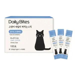 고양이 데일리 짜먹는스틱 참치 크랜베리 100P 1박스