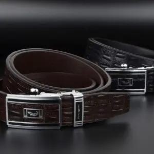 남자 정장 자동벨트 국산 고급버클 악어문양 고급 가죽 남성 허리띠