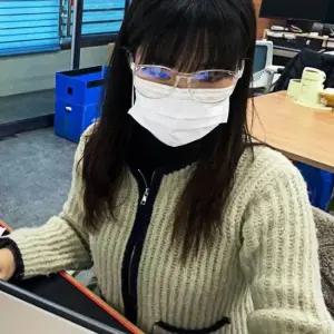 동글이 뿔테 안경 화이트 빅사이즈안경테