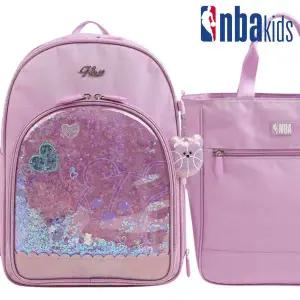 [보리보리/NBA KIDS]블링 백팩 책가방(+실내화가방, 크로스백 3종 세트) K251AB600P