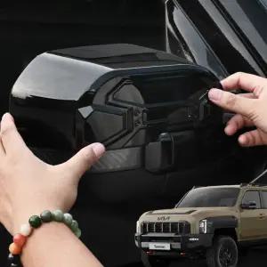 타스만 튜닝 사이드미러 몰딩 카본 커버 용품 자동차 블랙 신차필수 기스방지 스크래치방지