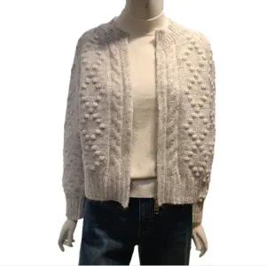 [롯데백화점]SOUP 믹스패턴 하이넥 집엄 니트 가디건(SBAGD31)